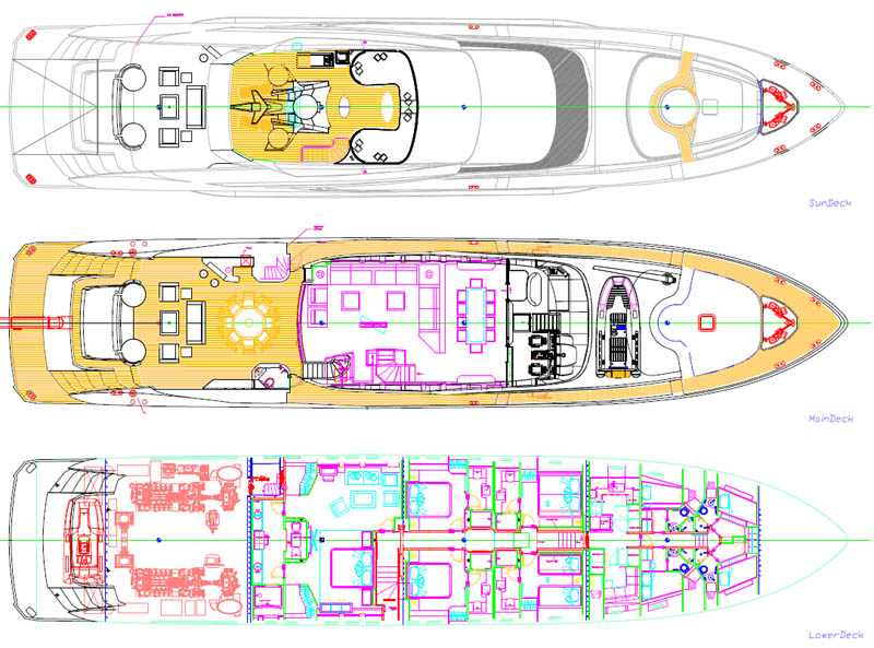 octopus yacht deck plan gallery