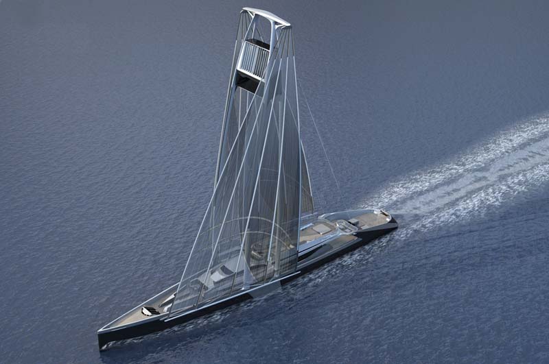 from the mast design that the sail design became interesting