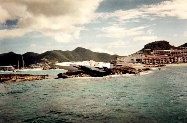 "No Fear" a Cigarette on Pelican Reef Sint Maarten.2000.