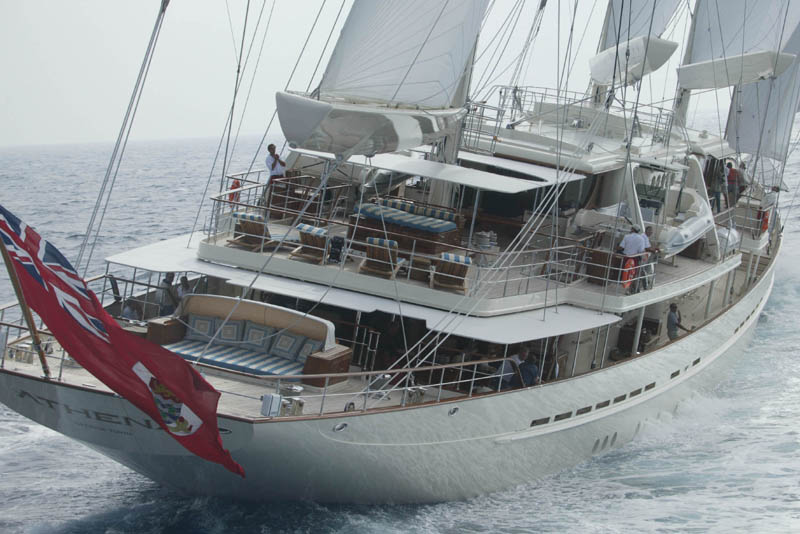 mega sailing yacht athena