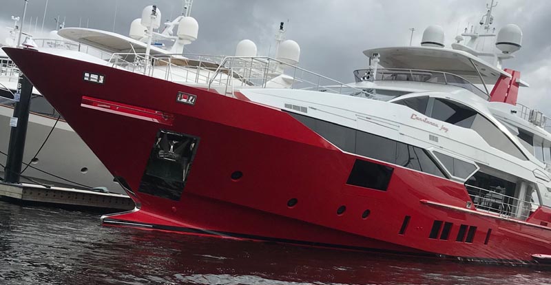 Benetti Yacht Constance Joy With Red Hull General Yachting Discussion Yachtforums We Know Big Boats