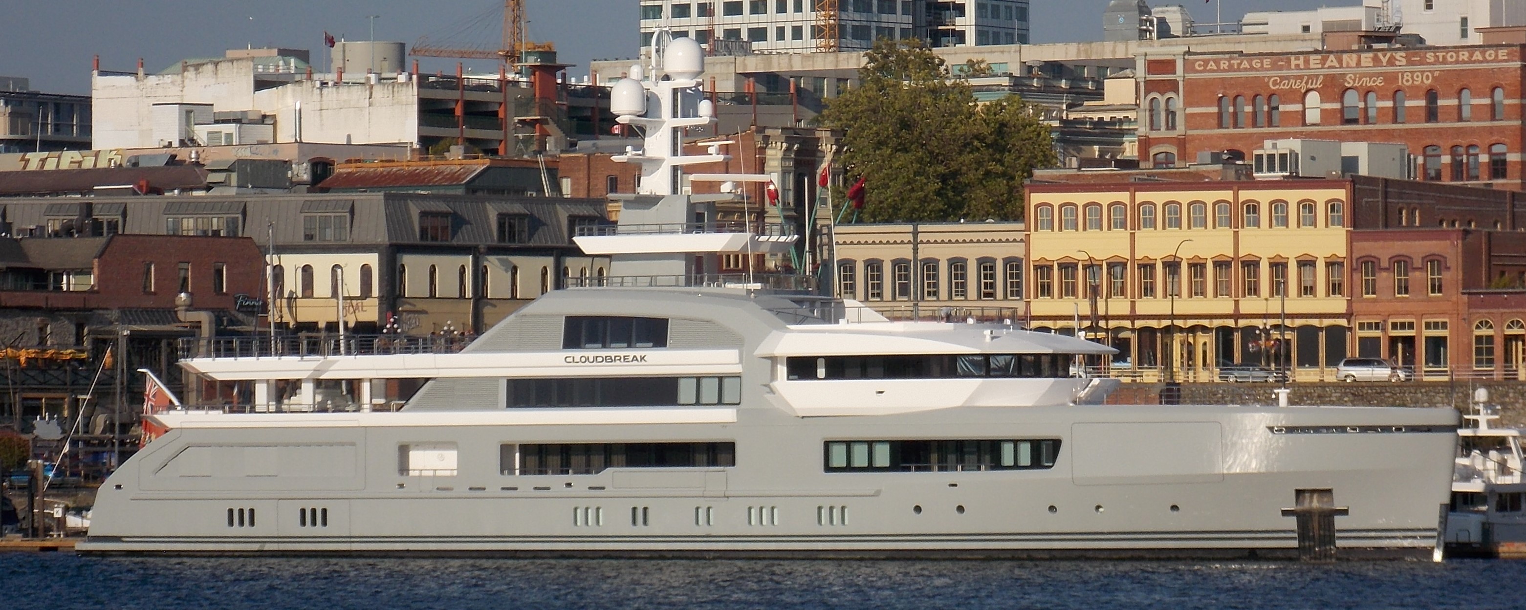 billionaire yacht victoria bc