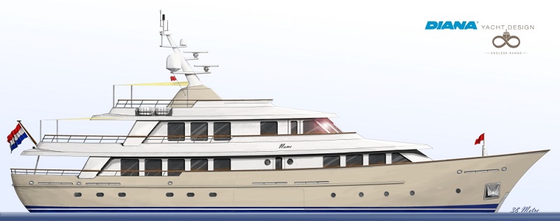 Hakvoort 38M YN250 Arrives At Hakvoort For Completion.jpg