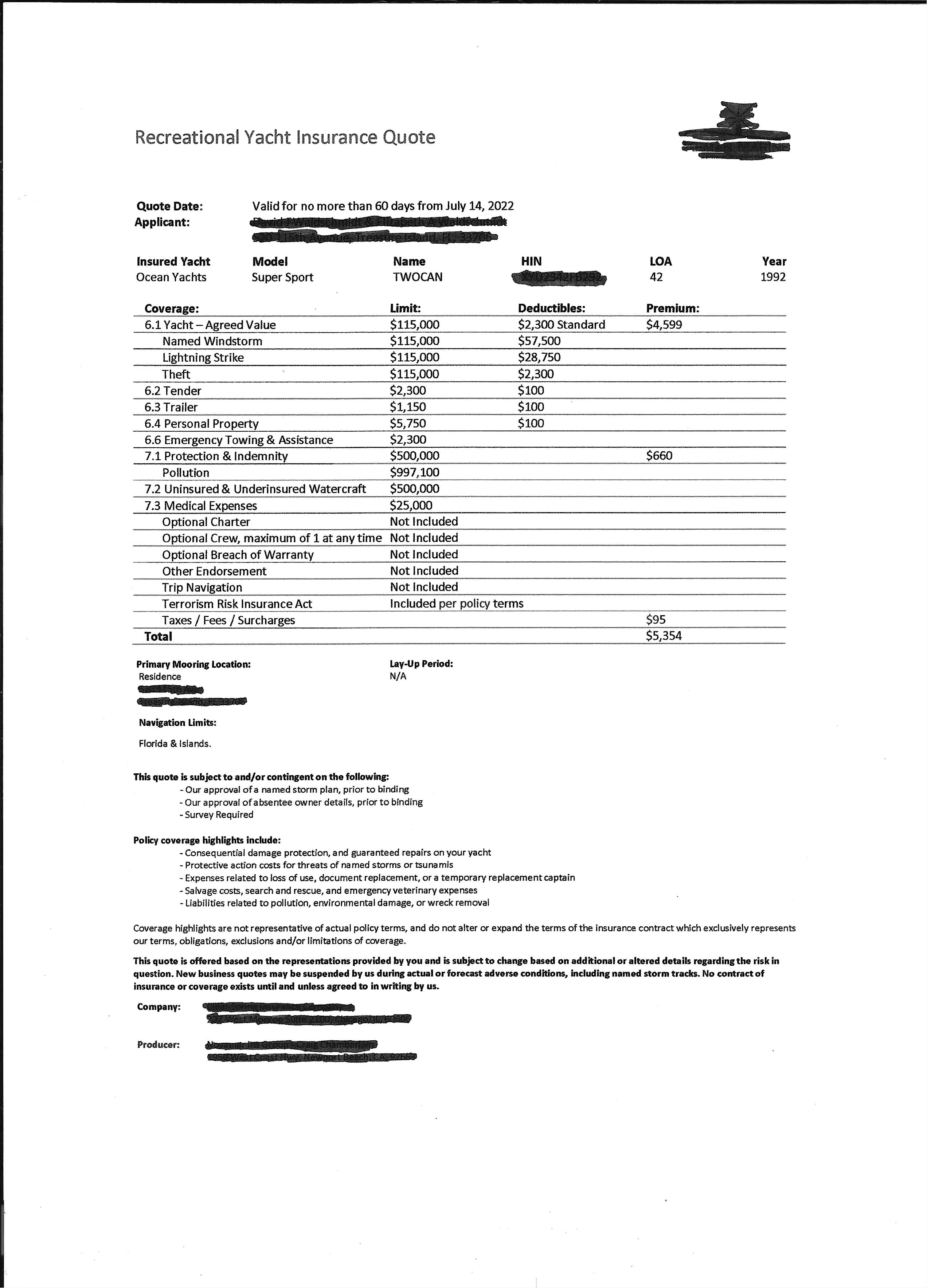 Boat Insurance is being canceled - General Yachting Discussion